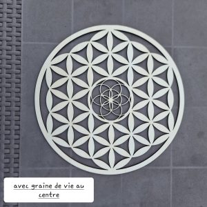 Fleur de Vie avec Graine de vie centrale
