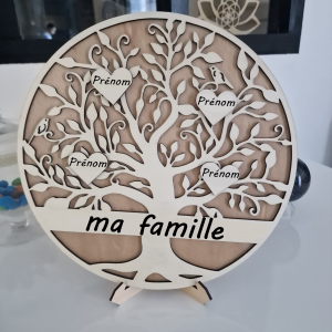 Arbre de vie " Famille " sur socle