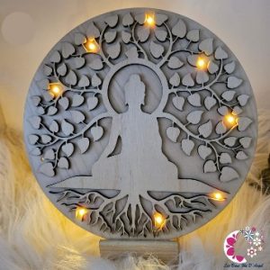 Arbre de vie Bouddha lumineux