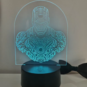 Lampe télécommandée LED - IRON MAN