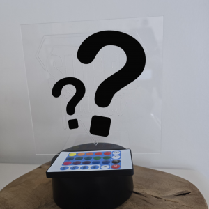 Lampe télécommandée LED -PERSONNALISABLE