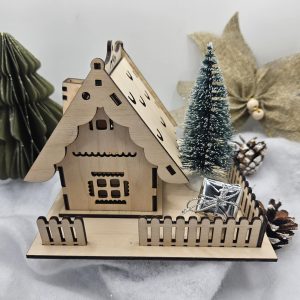 Maisonnette en bois - bougeoir