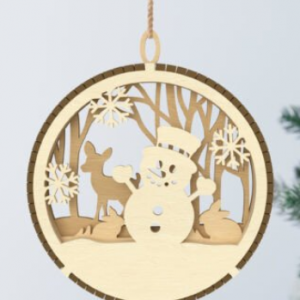 Décoration Bonhomme de neige V2