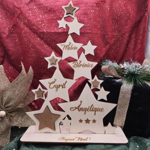Sapin étoile avec prénoms