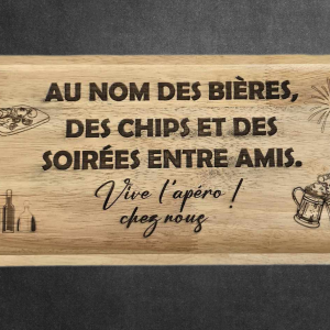 Planche Apéro en Hévéa
