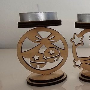 Bougeoir boules de noël