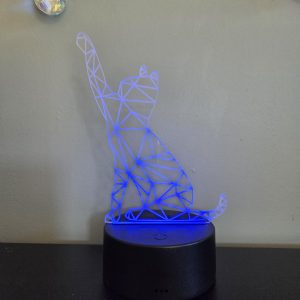 Lampe 3D motif chat 1