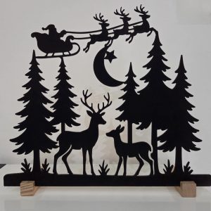 Scène Noël lumineuse